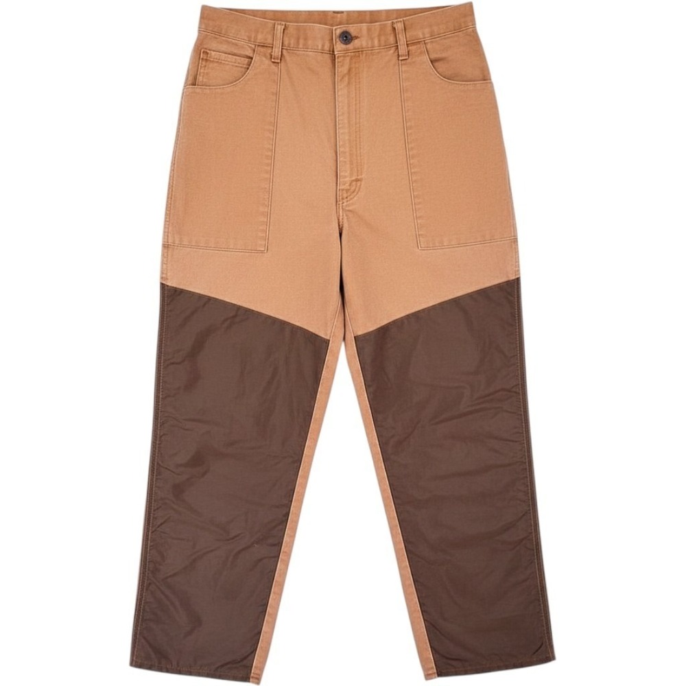Ranger Double Knee Workwear Pants Mens L Brown Tan Canvas Utility Made in USA
